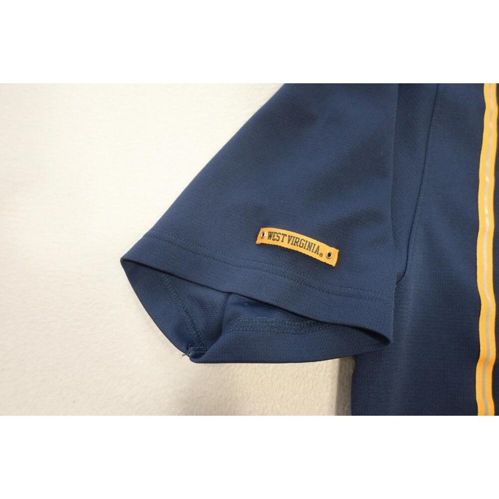 Nike Golf Polo Dri Fit West Virginia Dark Blue Athletic Shirt Mens Sz Large - Picture 6 of 7